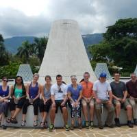 Students outside the National Museum in Port au Prince, Haiti